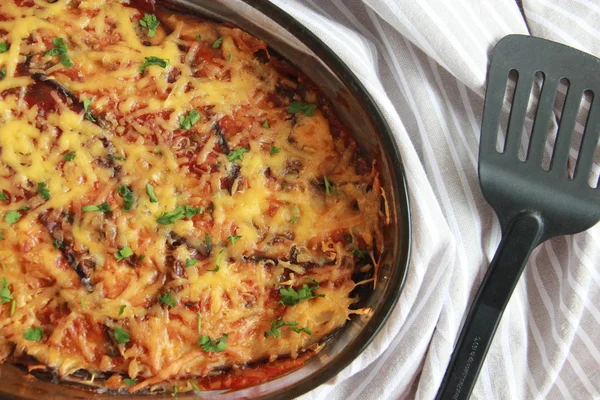 Aubergine parmigiana — Stockfoto