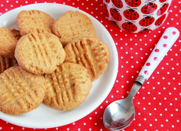 Arašídové máslo cookies — Stock fotografie