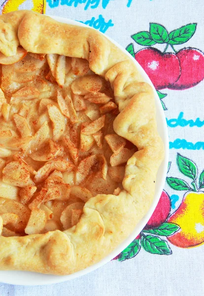 Pear and cinnamon galette — Stock Photo, Image