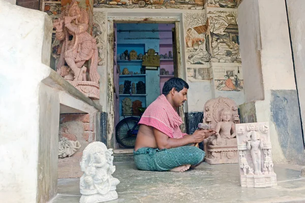 Raghurajpur Odisha Jest Znany Ludziom Świecie Jako Wioska Artysty Większość — Zdjęcie stockowe