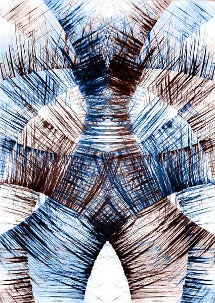 Mehrdimensionale Komposition Abstrakten Stil Bewegung Der Radspeichen Rasantem Tempo Abstrakte — Stockfoto