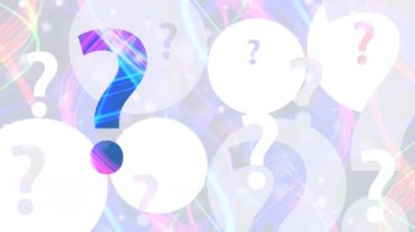 Soru, ışık saçan parçacıklardan oluşan bir akımı işaret eder. Parlak parçacıklardan oluşan bir akım. Işık efektleri hareket ediyor ve soyut tarzda esnek çizgiler çiziyor. kar enerjisi meditasyonu