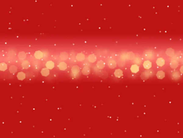 Roter Schneebedeckter Hintergrund Für Weihnachtsgrußkarte — Stockfoto