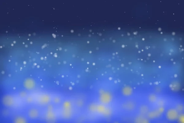 Navidad cielo nevado con estrellas, fondo abstracto — Foto de Stock