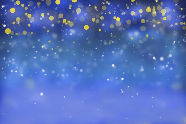 Karácsony havas ég csillagokkal, elvont háttér — Stock Fotó