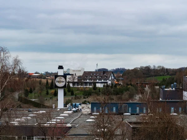 Warsteiner Bira Fabrikası Warstein Almanya 1 Nisan 2021
