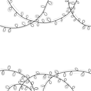 Beyaz arka planda izole edilmiş Noel süsleri asılı. Tasarımınız için vektör stoku çizimi mükemmel.