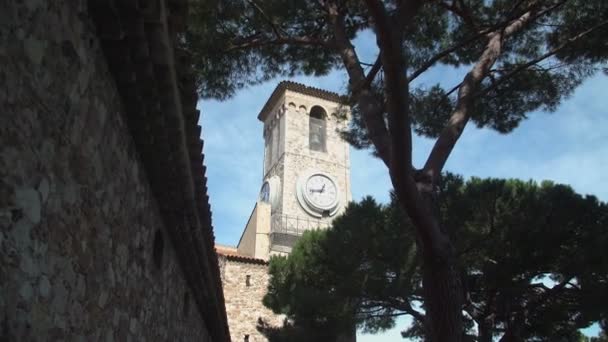 St Pierre and St Paul Church tower — Stock Video