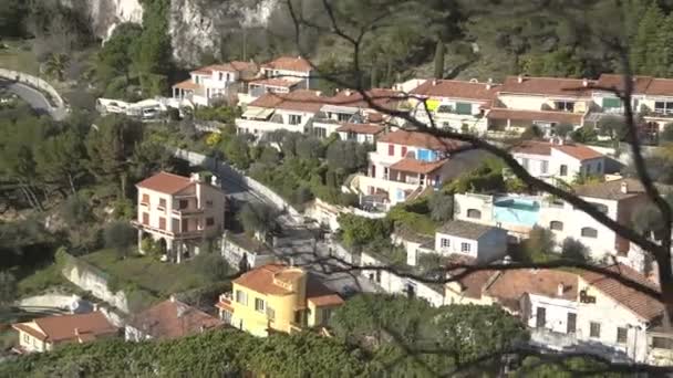 General view over buildings and rooftops of Cannes — Stock Video