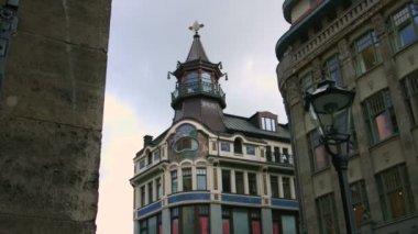 Leipzig, Almanya eski kasabasında bina