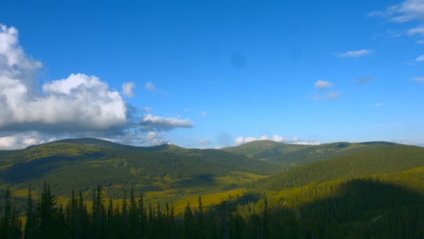 Clouds and mountains, time lapse — Stock Video