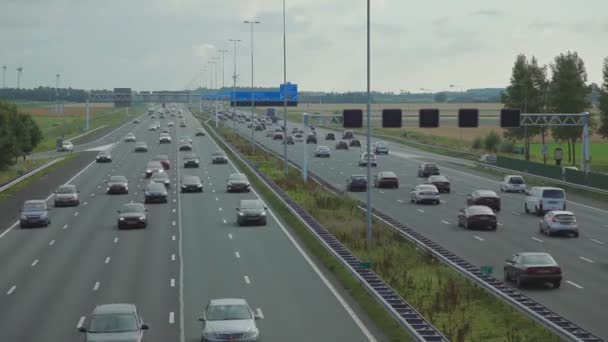 Autostrady w Amsterdamie timelapse — Wideo stockowe