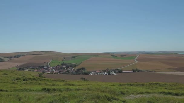 Normandie hills Frankrike — Stockvideo