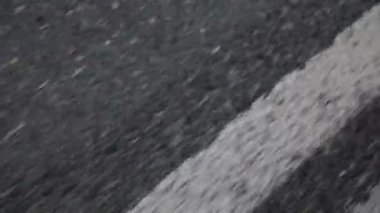 Line On The Road, yakın çekim, hızlı hareket