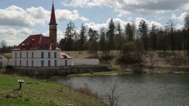 Priory Palace in Gatchina — Stock Video