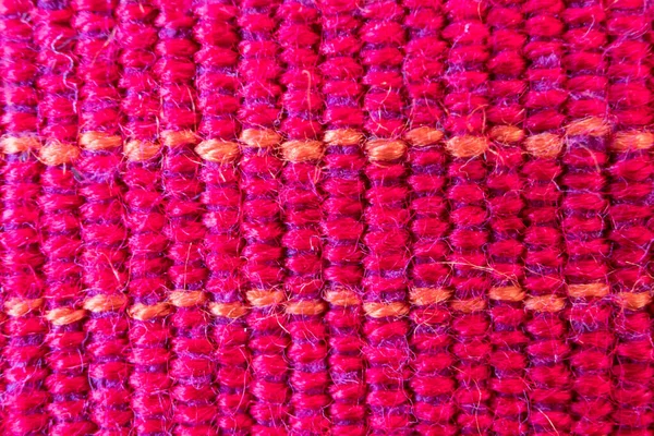 Kézzel Szőtt Textil Salcaj Guatemala Makro Detail — Stock Fotó