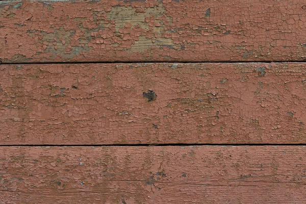 結び目や爪の穴とヴィンテージ茶色の木の背景色 古い塗装木の壁 ブラウン抽象的な背景 ヴィンテージ木製ダーク水平ボード コピースペース付きフロントビュー Desの背景 — ストック写真