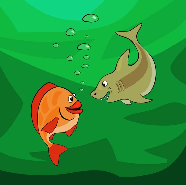 birbirine derin bakarak balıklar