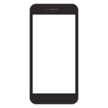 Ekranın içinde şeffaf bir ön-yüz akıllı telefon ekranı.