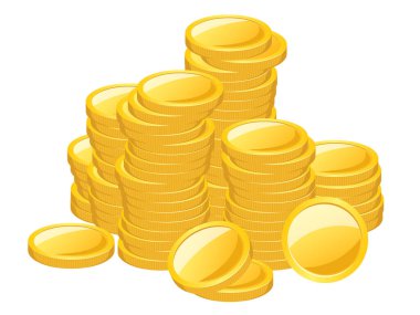 Bir sürü altın birikmiş..