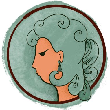 Başak burcu işareti - stok illüstrasyonu