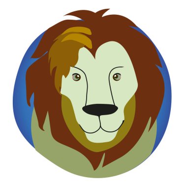  Leo - Stock illüstrasyonunun bir burç işaretinin vektör görüntüsü