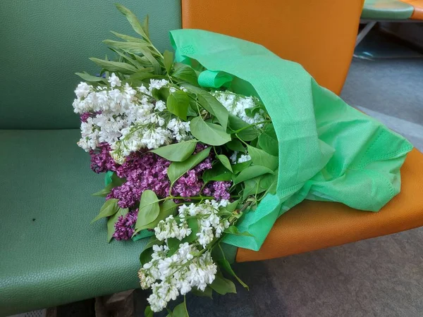 Beautiful Bouquet Lilacs — Stock Photo, Image
