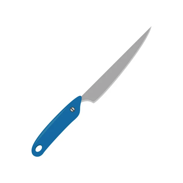 Kitchen knife on white background. Vector illustration in trendy flat style. — Stock Vector