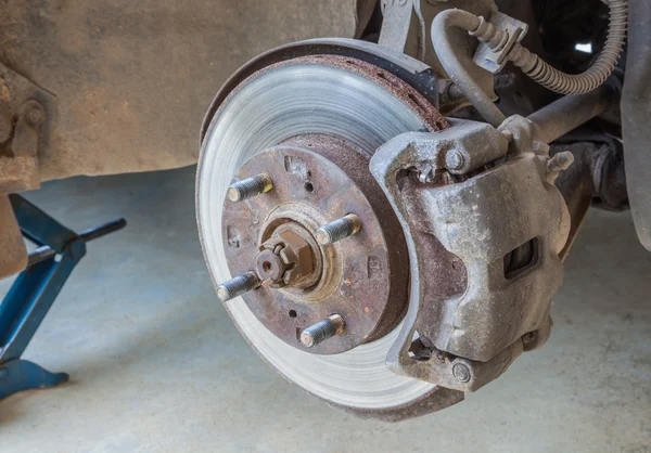 Defective brake disc — Stock Photo, Image