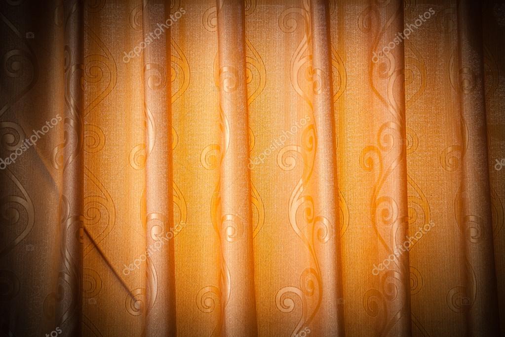 fel verlicht oranje gordijnen — Stockfoto © wittayabudda #53508515 fel verlicht oranje gordijnen — Stockfoto © wittayabudda #53508515