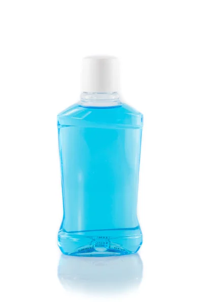 Flaskor med munvatten — Stockfoto