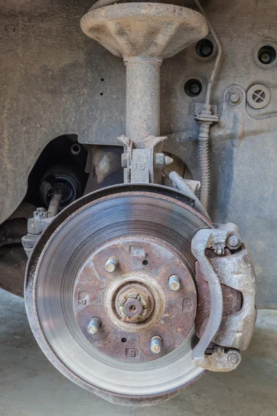 Defective brake disc — Stock Photo, Image