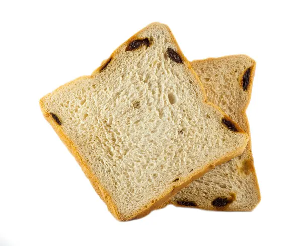 White bread with raisin — Stock Photo, Image