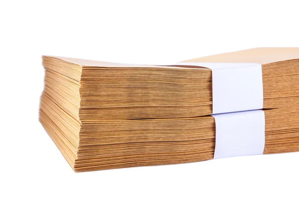 Stack  Paper envelopes — Stock Photo, Image