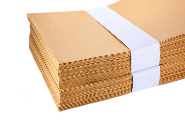 Stack  Paper envelopes — Stock Photo, Image