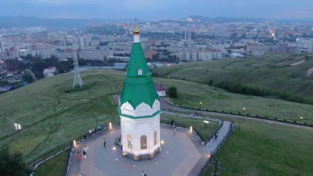 Kaplica Paraskeva Pyatnisa Krasnojarsku — Wideo stockowe