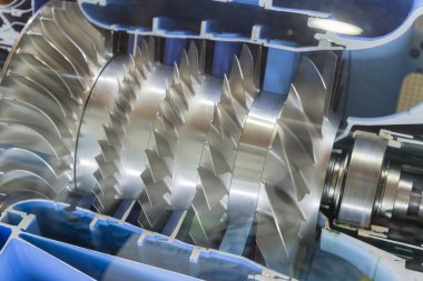 Türbin motoru profil. Havacılık teknolojileri.