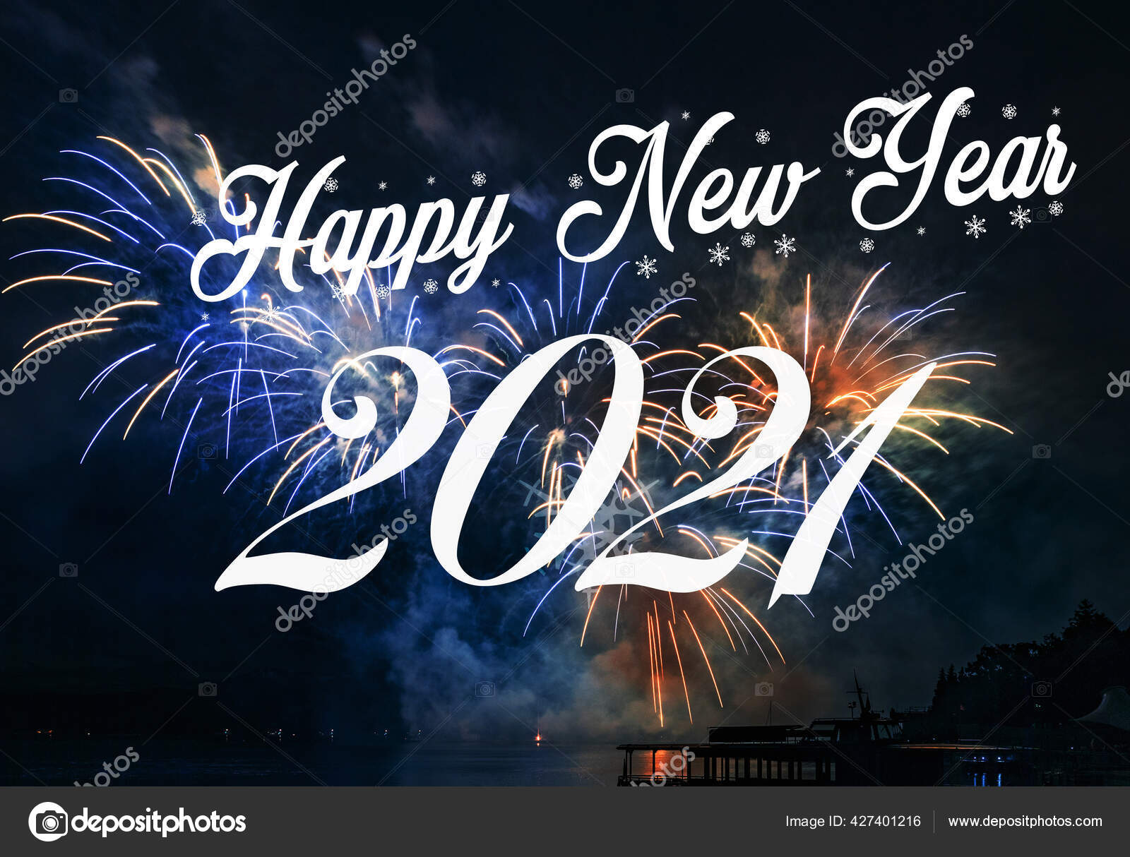 Happy New Year 2021 Fireworks Background Celebration New Year 2021 Stock  Photo by ©NadaK2 427401216