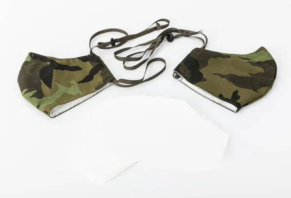 Tarngesichtsmaske Für Soldaten Und Armee Coronavirus Verschmutzungsschutz Virus Grippe Und — Stockfoto