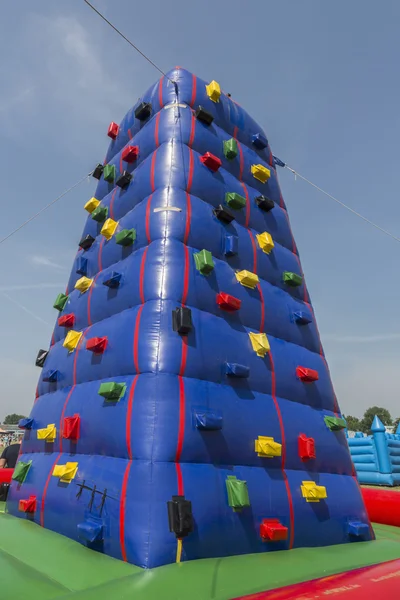 Inflatable climbing tower for children — Stock Photo, Image