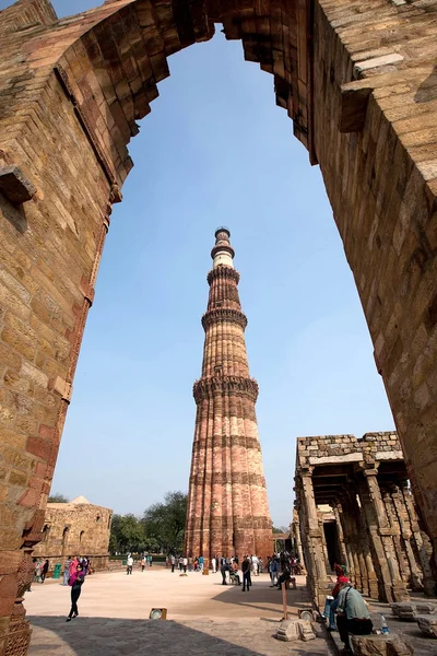Qutb Minar Tower in New Delhi — Stockfoto