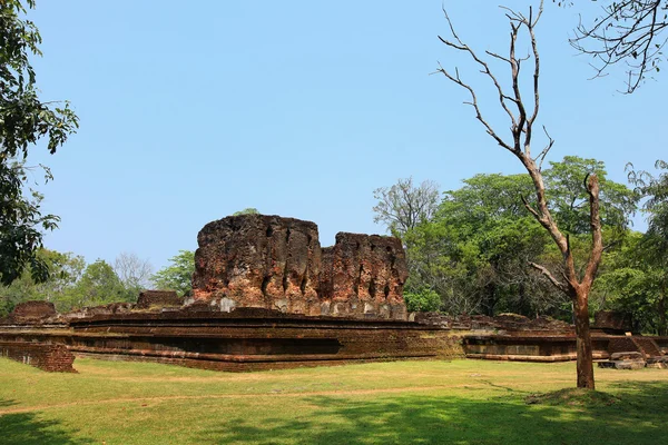 Polonnaruwa, esculturas arquitectónicas, ruinas antiguas, en Sri Lanka —  Fotos de Stock