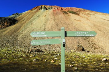 Brennisteinsalda dağın Landmannalaugar, İzlanda
