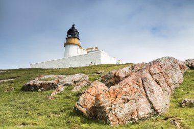 dunnet baş - İskoçya'nın Kuzey noktası deniz feneri