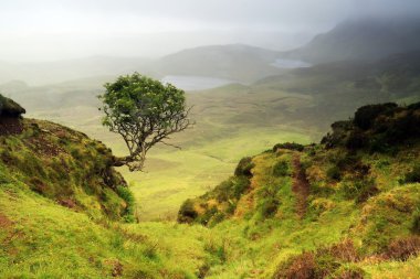 İskoç Isle of Skye peyzaj.