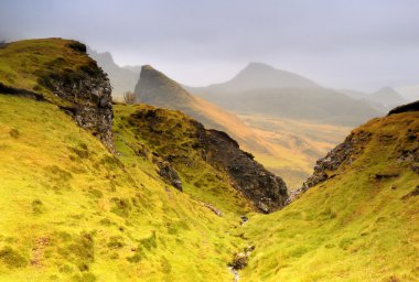 İskoç Isle of Skye peyzaj.
