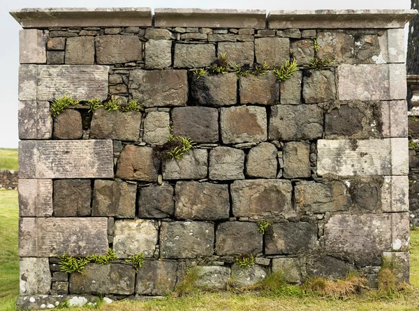 Sandstone wall background, sandstone wall of large blocks — Stock Photo, Image