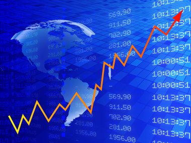 Borsa grafik dijital illüstrasyon