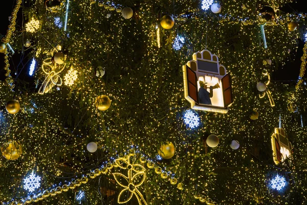 Old Town Square at Christmas time, Prague, Czech Republic — Stock Photo, Image