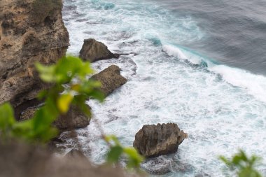 Bali adasının kıyısındaki manzara.